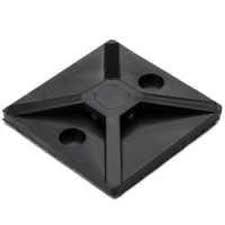 Hellermann tyton black cable tie mount pack of 100